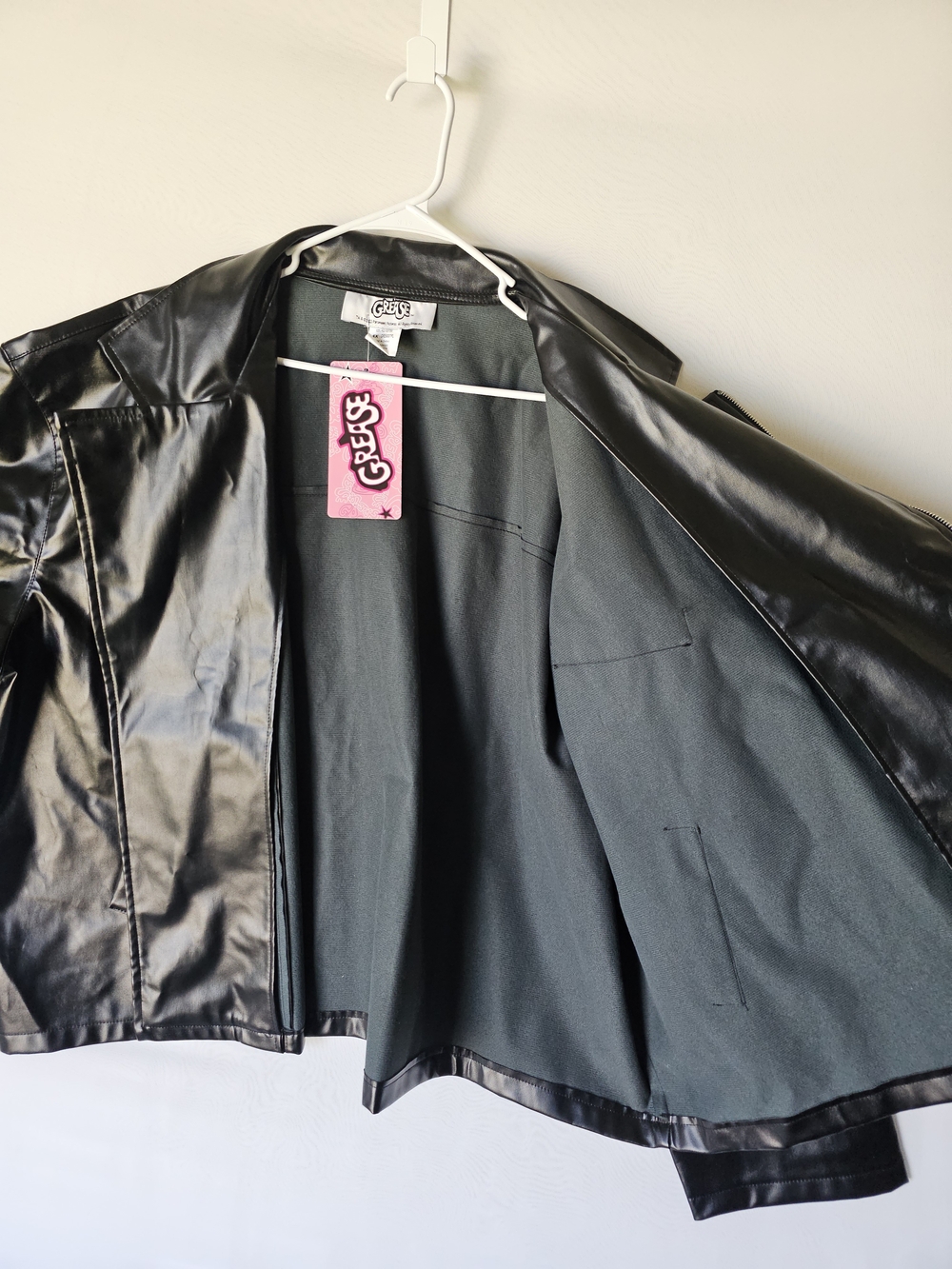 NWT Grease T-Birds Faux Leather Jacket Costume 4X - Picture 13 of 16